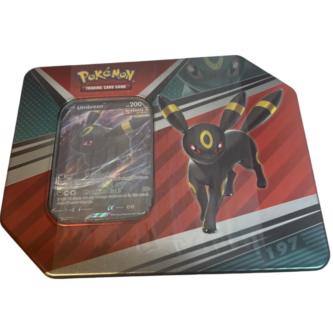 Amazon.com: Pokemon TCG: V Heroes Tin (Umbreon V Packs) : Toys & Games