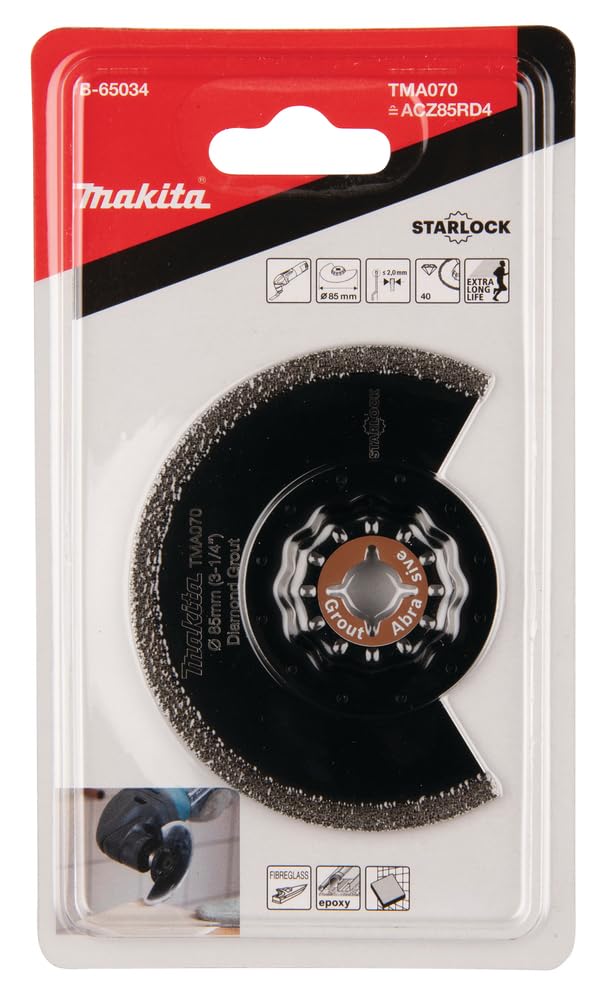 Makita B-65034S Lama tarlock G40 DIA TMA070 85mm Malta/Abrasivo