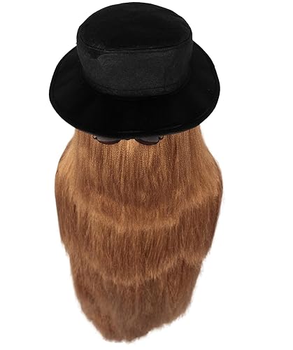 Miniatura 4 de HPO Colección de peluca y disfraz unisex de primo para adultos, múltiples opciones de color, perfecta para tu próximo evento de Halloween o cosplay