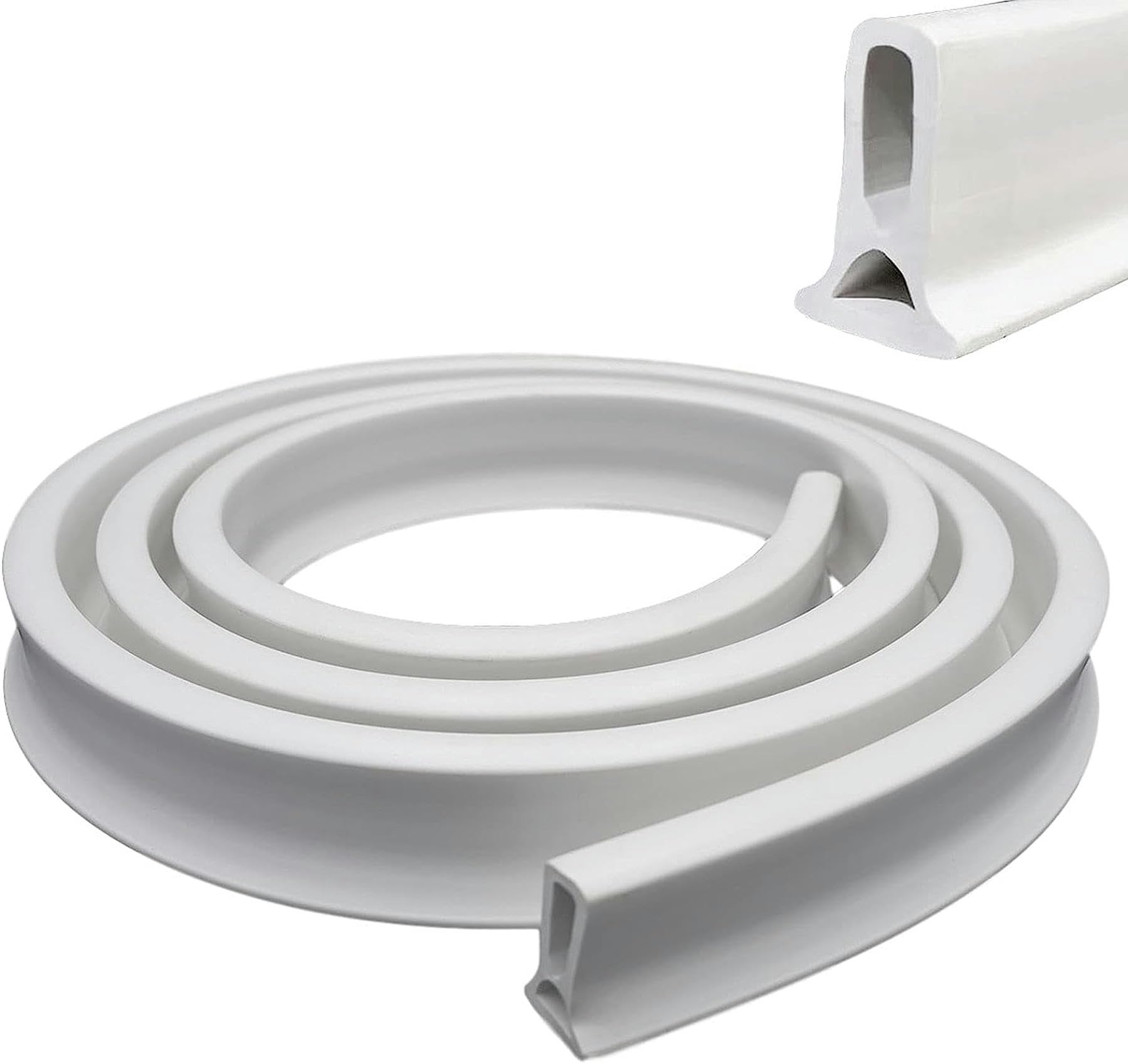 Junta de barrera de agua de ducha de silicona, tira autoadhesiva para umbral de habitación húmeda para separación seca y húmeda, retenedor de suelo plegable para baños
