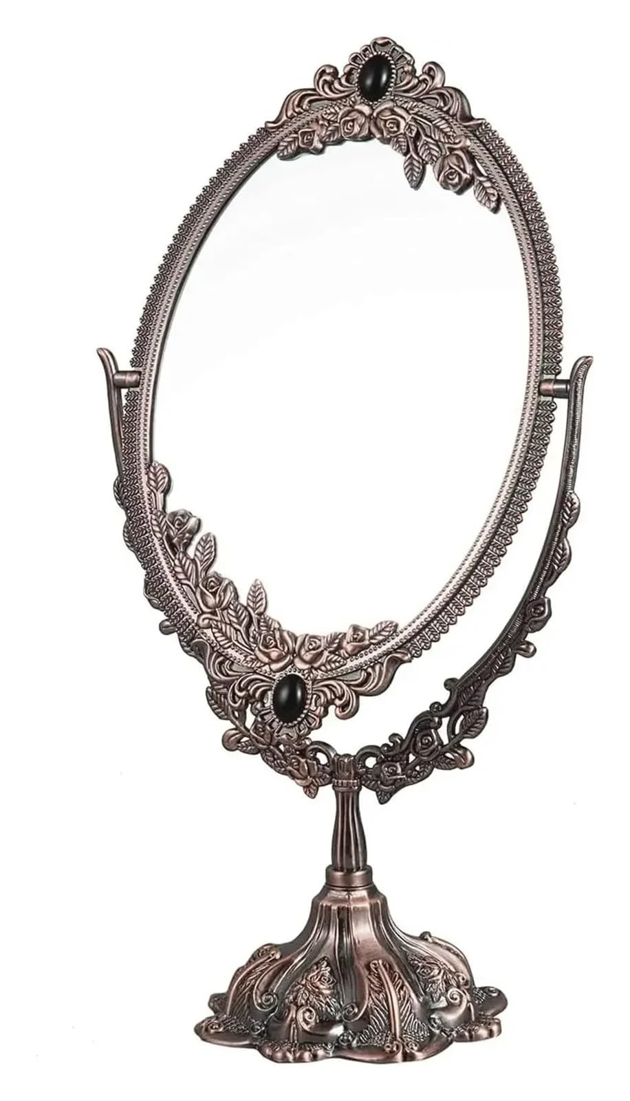 MEYTXOA Makeup Mirror Vintage Oval Tabletop Vanity Mirror