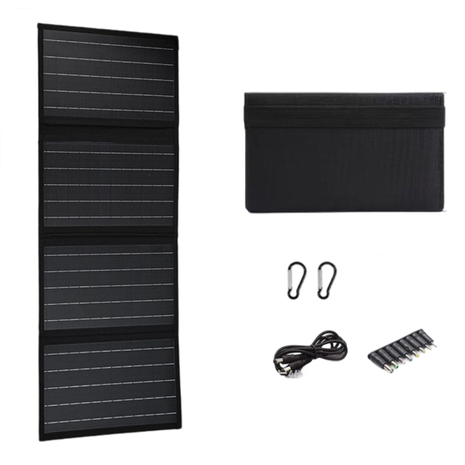 Dispositivo de carga solar portátil de 40 W, plegable, carga solar, dispositivos de carga de placa celular para viajes, camping, senderismo, para estaciones de energía portátiles