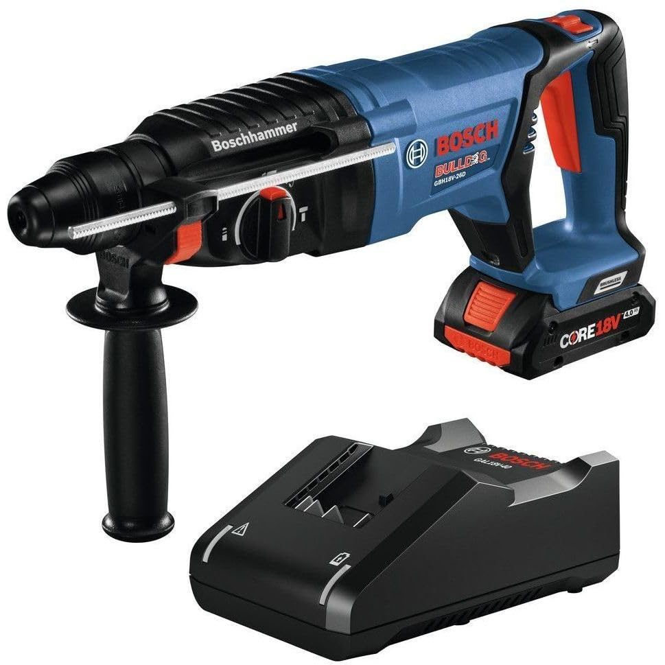 Bosch 18V EC Brushless SDS-plus Bulldog 1 In. Rotary Hammer Kit (Renewed)