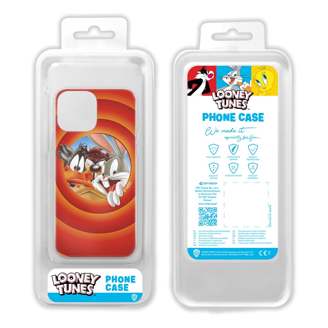 ERT GROUP Custodia Per IPhone 13 Pro Max Con Licenza Ufficiale Looney Tunes - Tweety 008 - Cover In TPU Flessibile - 4