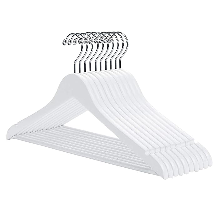 Buy Nature Smile Premium Solid Lotus Wooden Suit Hangers, 16 Pack