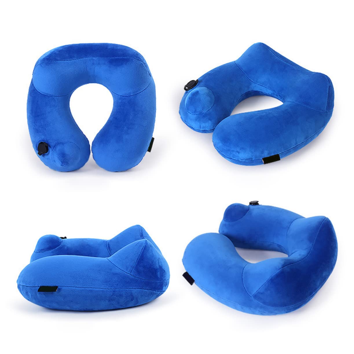 Veemoon Almohada Inflable Cuello Forma Almohada De Viaje Cervical Cómoda para Aviones Trenes Camping Hogar u Oficina