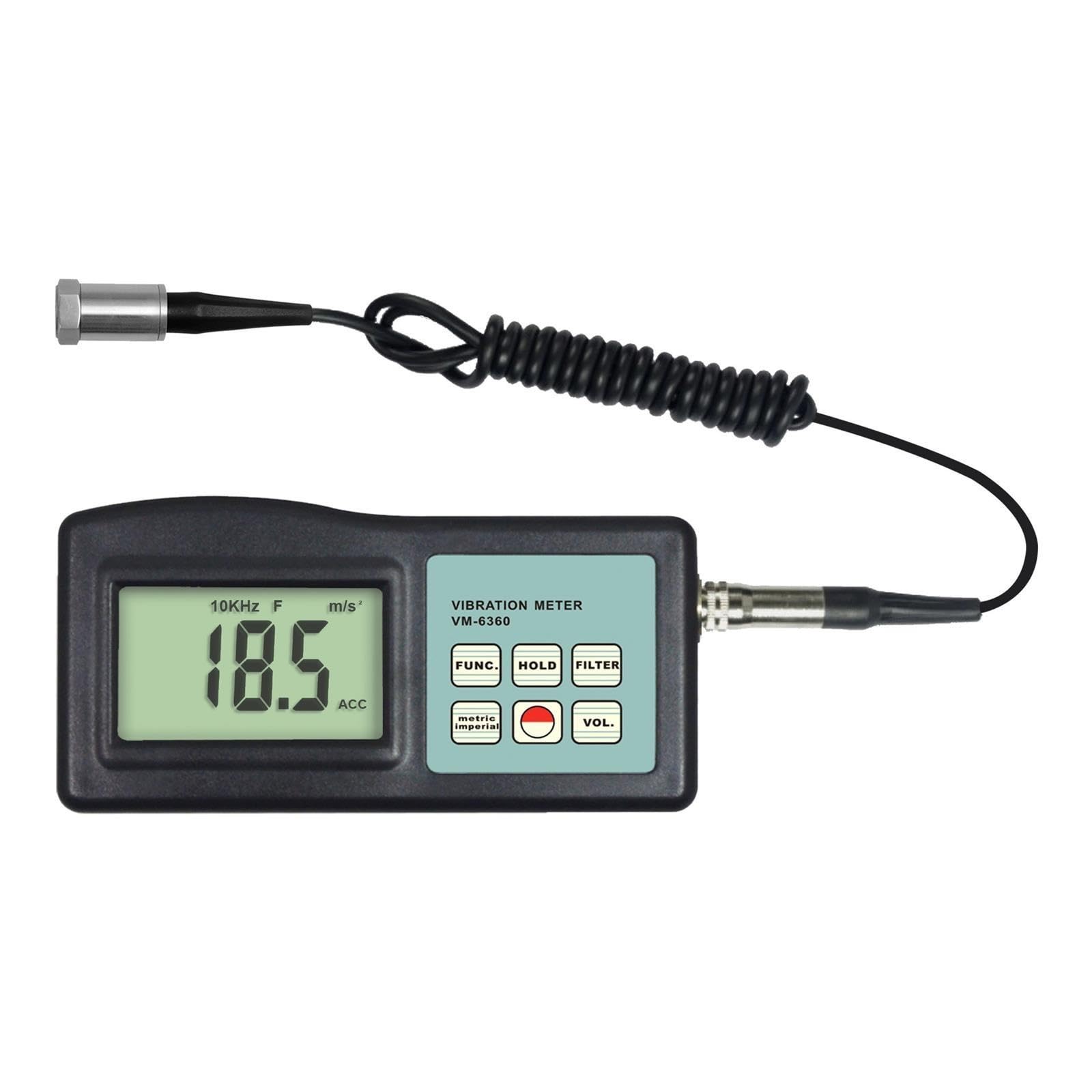 Vibration Meter, Portable VM6360 Digital Vibrometer
