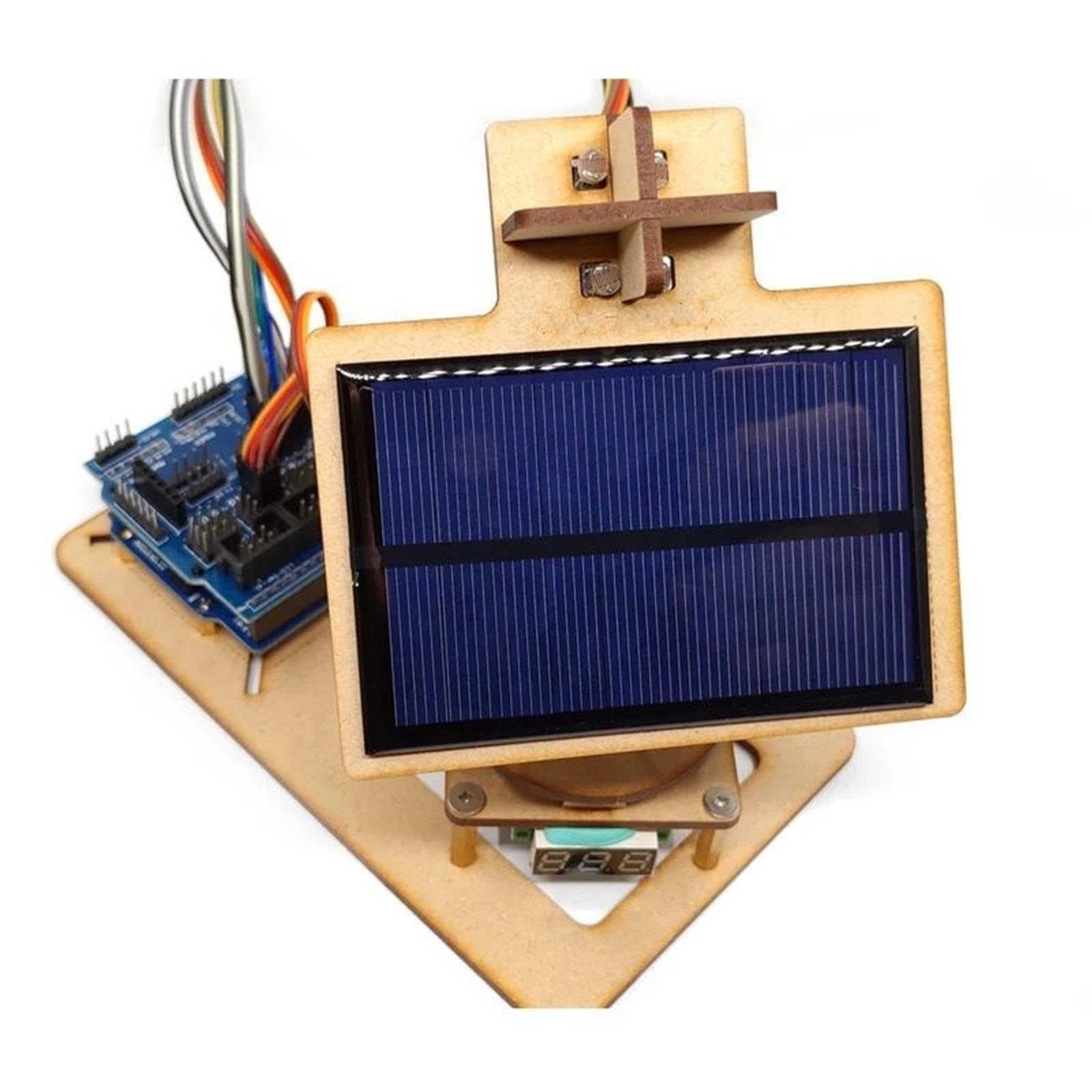 Arduino Inteligentne urządzenie do śledzenia energii słonecznej Technologia majsterkowania Zestaw do nauki programowania małej produkcji Open Source(YELLOW)
