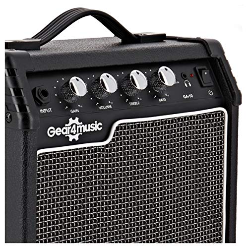 Pack Guitare Électrique LA + Ampli Noir - Les Beatles, Paul McCartney, John Lennon, RIngo Starr, George Harrison Pack Guitare Électrique LA + Ampli Noir – Image 3