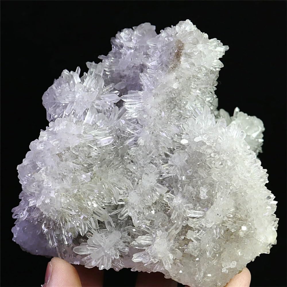 Amazon.co.jp: 天然石 透明天然白色菊水晶クラスター水晶標本(Size:500