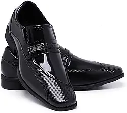 Sapato Social Masculino Bico Fino Elegante Pull On 835