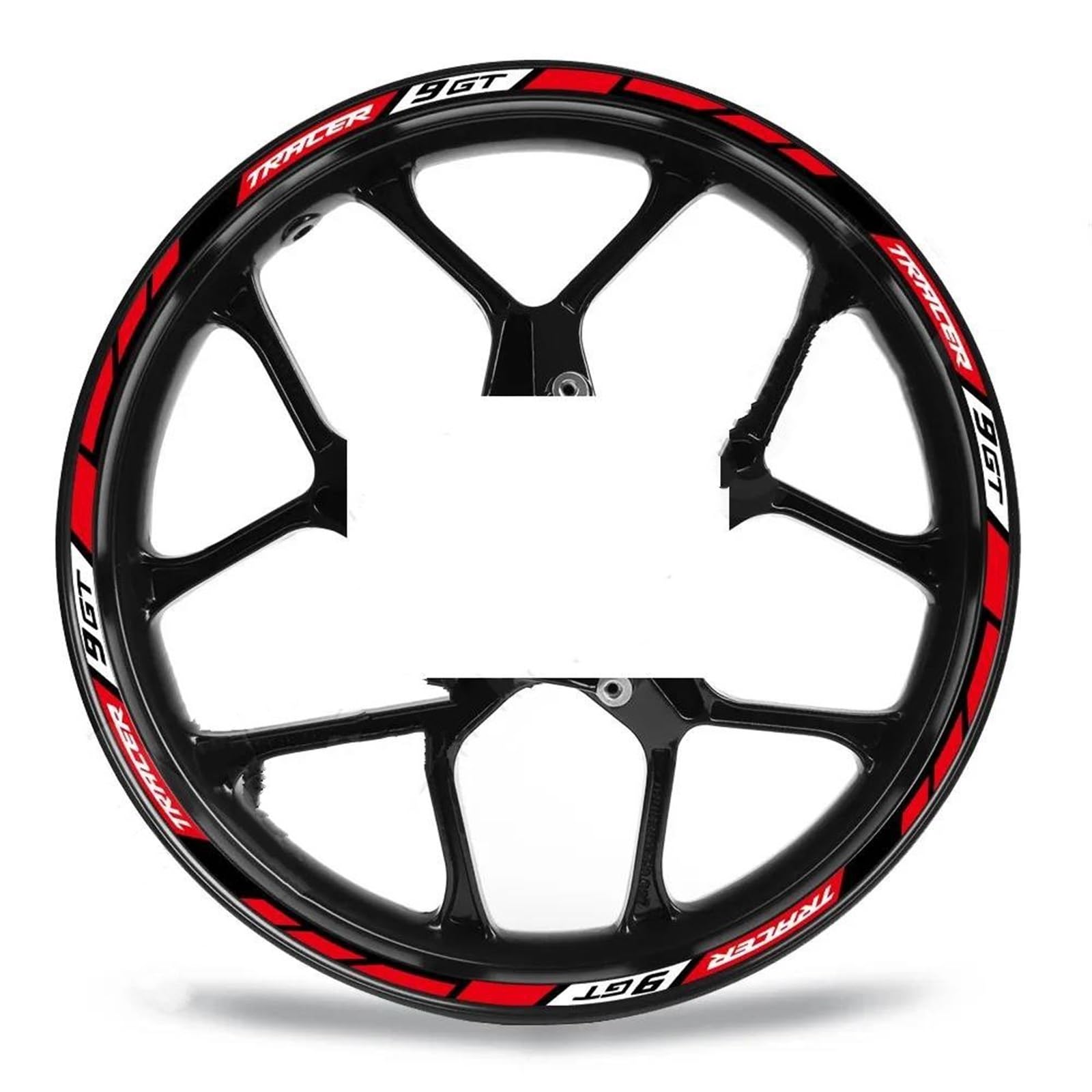 Stickers Motorcycle Reflective Rim Stripe Stickers Edge Full Set for Tracer 9GT 900GT 2023(Style 1)
