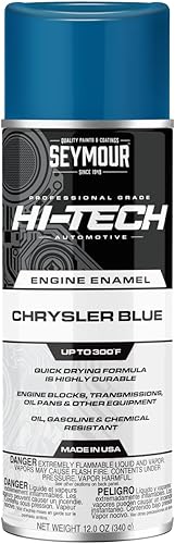 Seymour EN-63 Hi-Tech - Pintura en aerosol para motor, color azul Chrysler