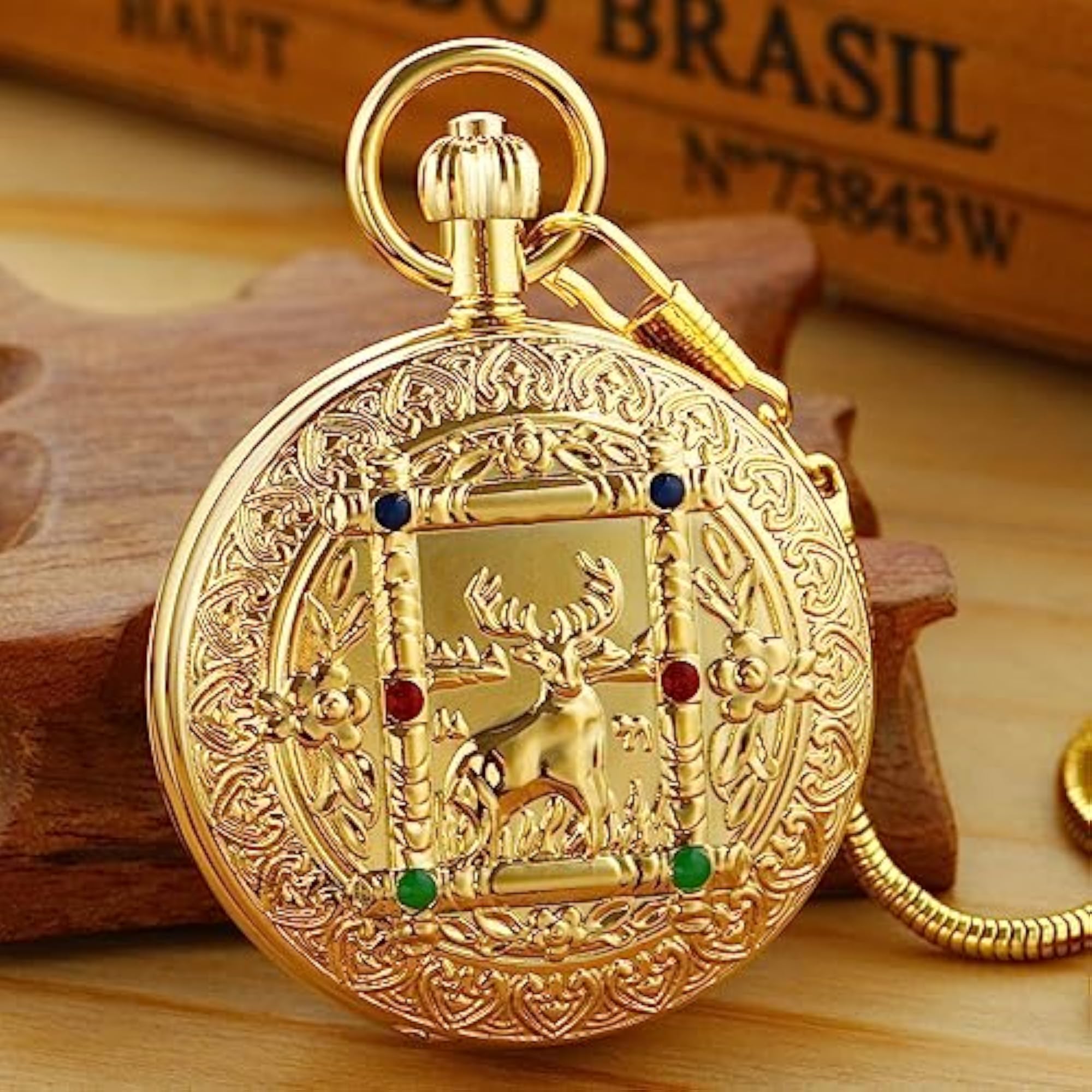Unique Men's Mechanical Pocket Watch