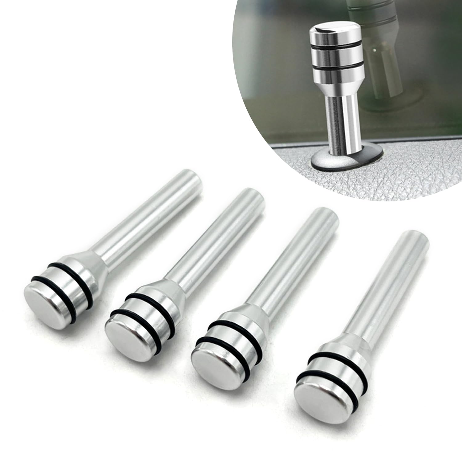 Joli D'éclairage De Porte Intérieure De Voiture, Bouton Universel, Pièces Intérieures Automatiques, Noir, Document, 1 Pièce