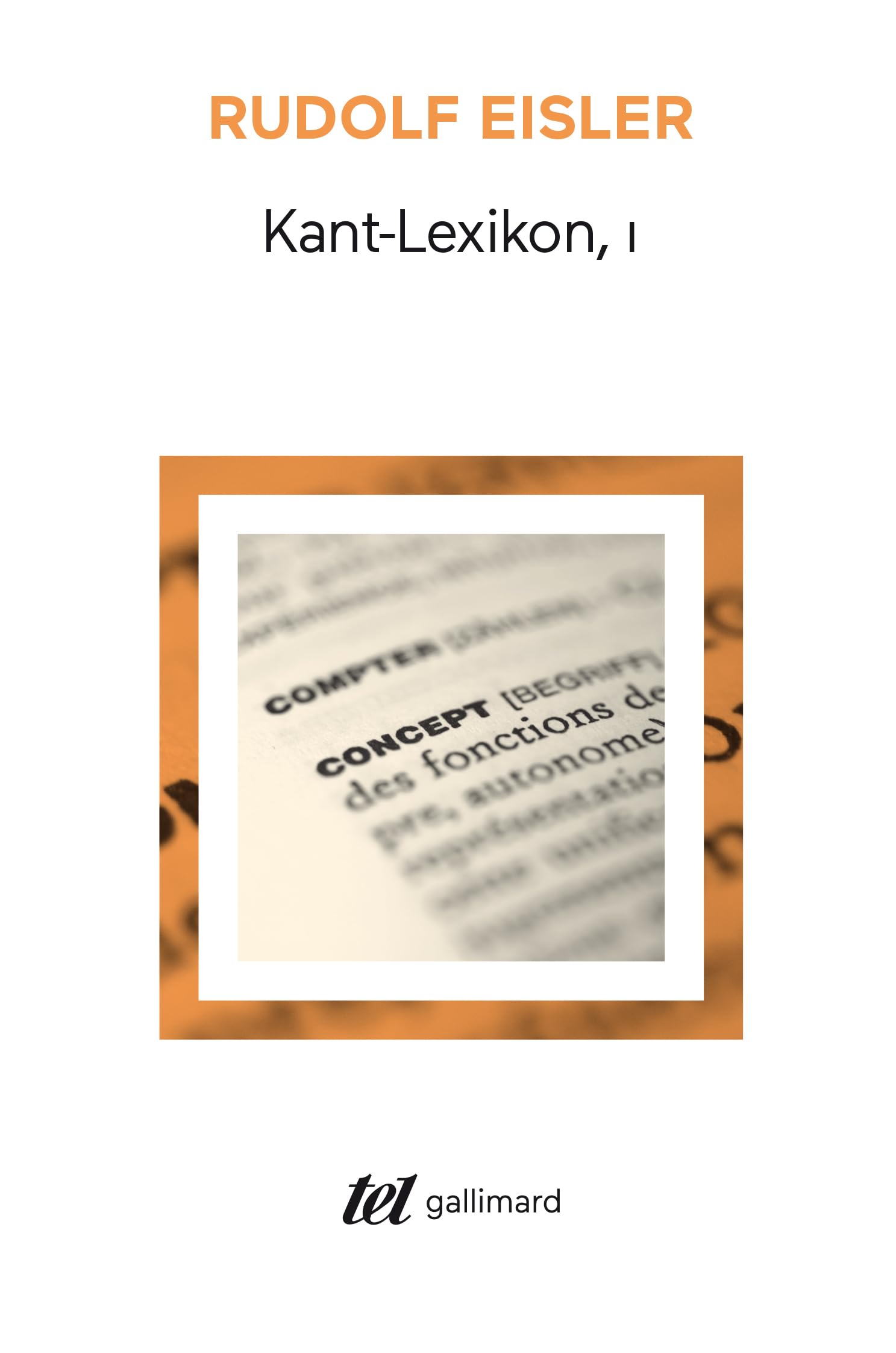 KANT-LEXIKON T.01 : EISLER,RUDOLPH: Amazon.ca: Livres
