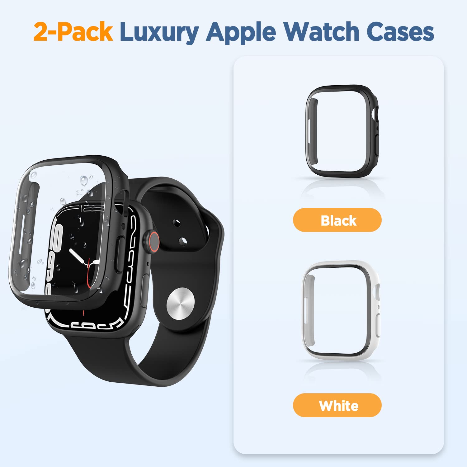 Amazon.com: 2-Pack 3D Curved Case for Apple Watch Series 7 Amazon.com: 2-Pack 3D Curved Case for Apple Watch Series 7
