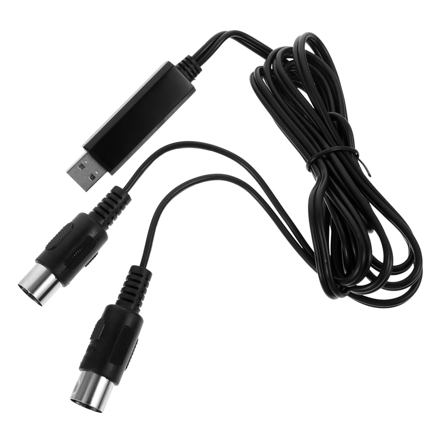 Toyvian 2piezas Cable Midi Usb De Metros Para Piano Adaptador Profesional Para Teclado Musical Pc Laptop Conexión Rápida y Estable Compatible Sistemas y