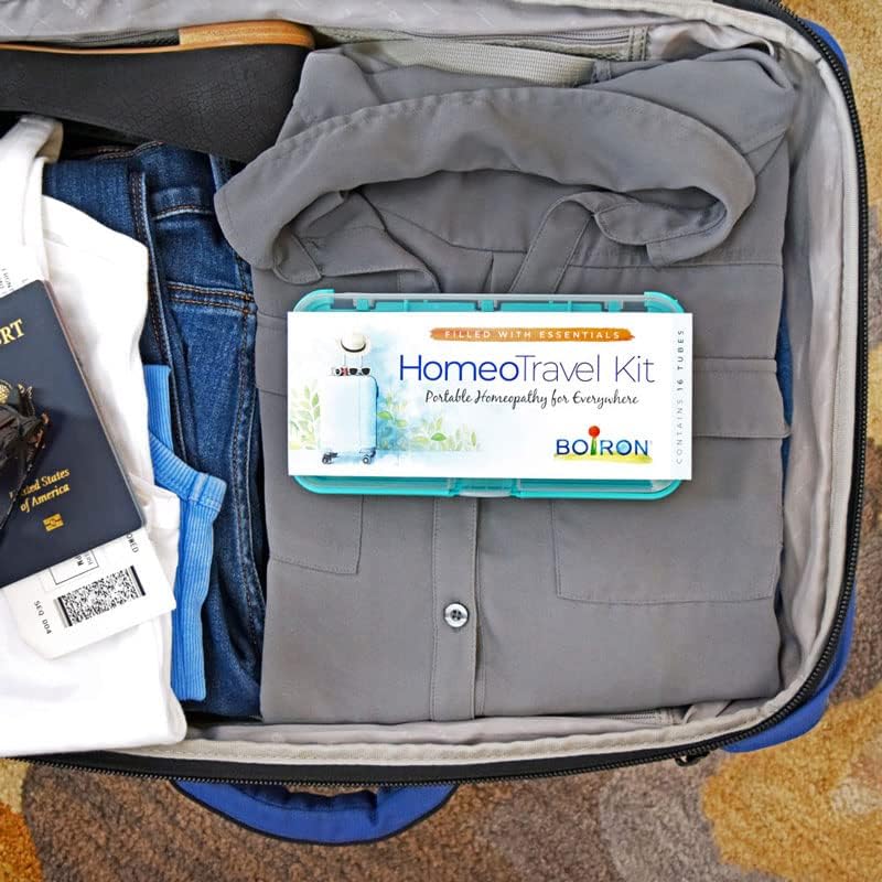 Boiron HomeoTravel Kit - Contains 16 of The Most Recommended Homeopathic Medicines for Travel
