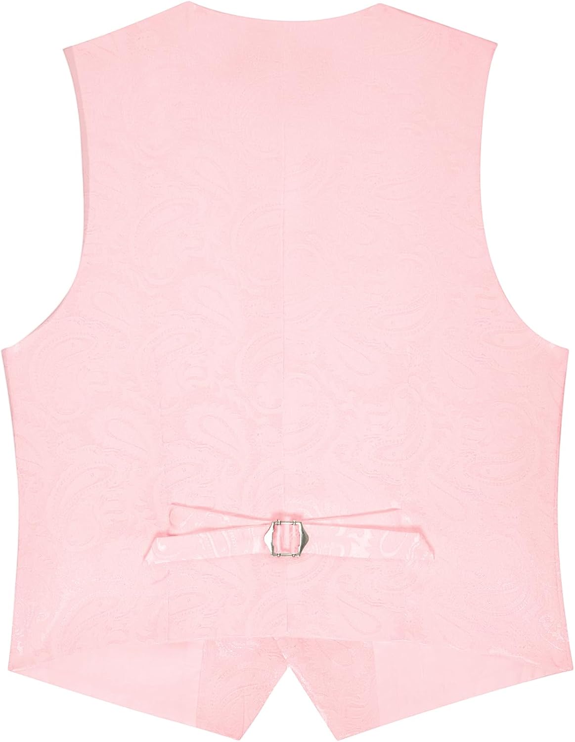 Boys Vest 4 Piece Paisley Boy Suit Vests Set for Kids Jacquard Waistcoat with Bowtie, Necktie, Pocket Square - Image 5