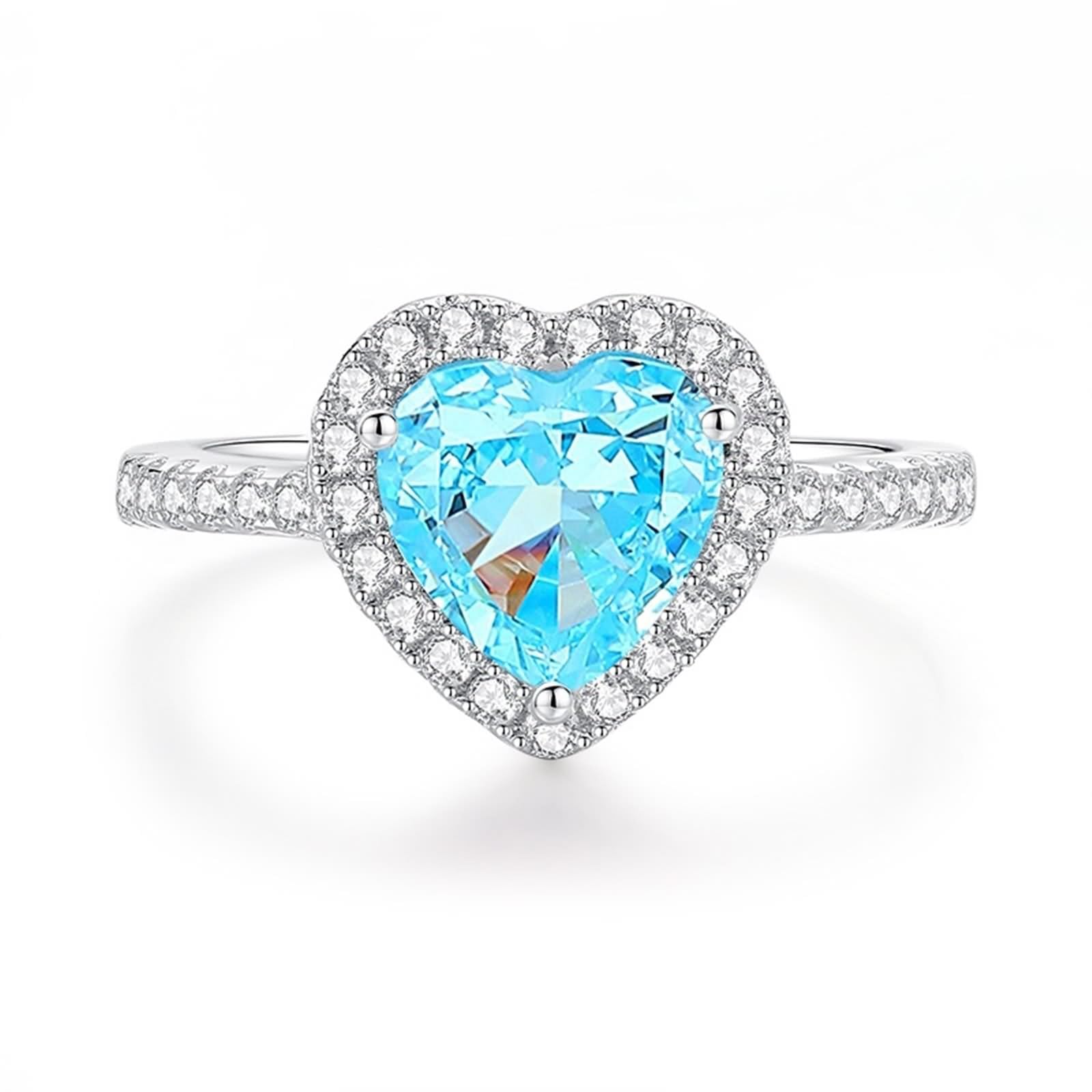 Anillo de joyería para mujer, anillos de compromiso para mujer, corazón de 4 quilates, zafiro Padparadscha creado en laboratorio con moissanita, oro blanco/platino 950