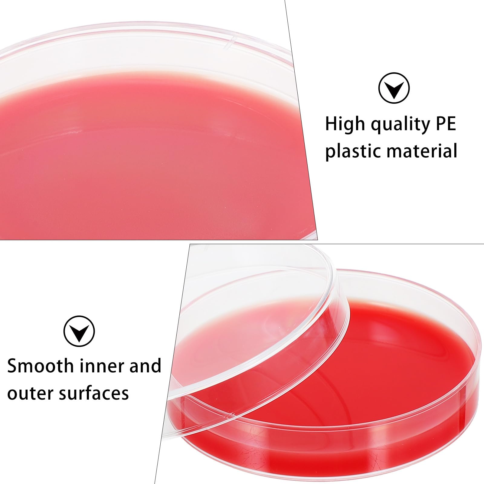 Placas de Agar Sangre Selectas 70 MM 10 Unidades Medio de Cultivo Laboratorio Placas Petri Cultivo Microbiológico Uso Hospitalario y Científico