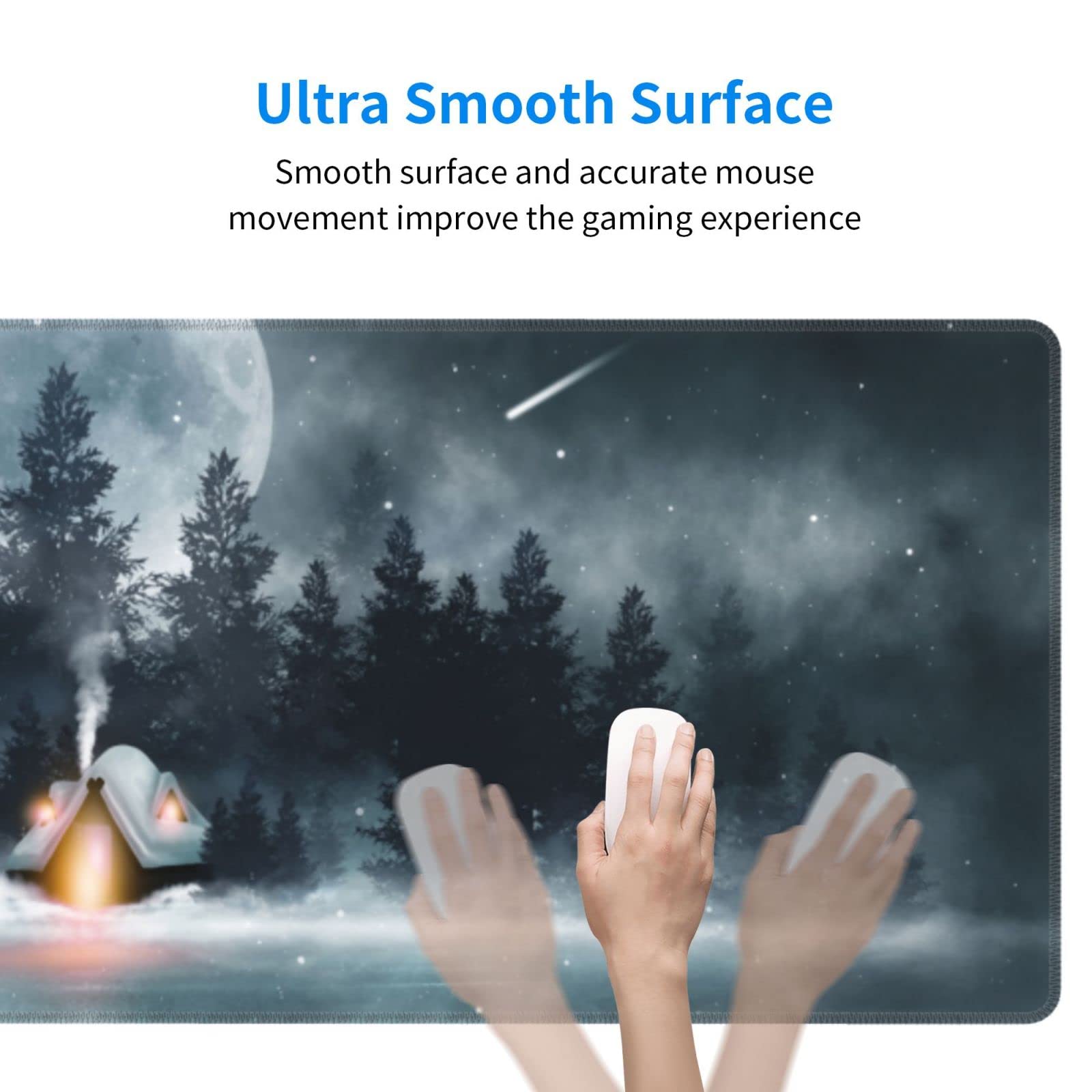 Alfombrilla de mouse grande para juegos XL, alfombrilla de mouse de escritorio completo con base antideslizante, alfombrilla de teclado para computadora portátil, regalos para mujeres y niñas
