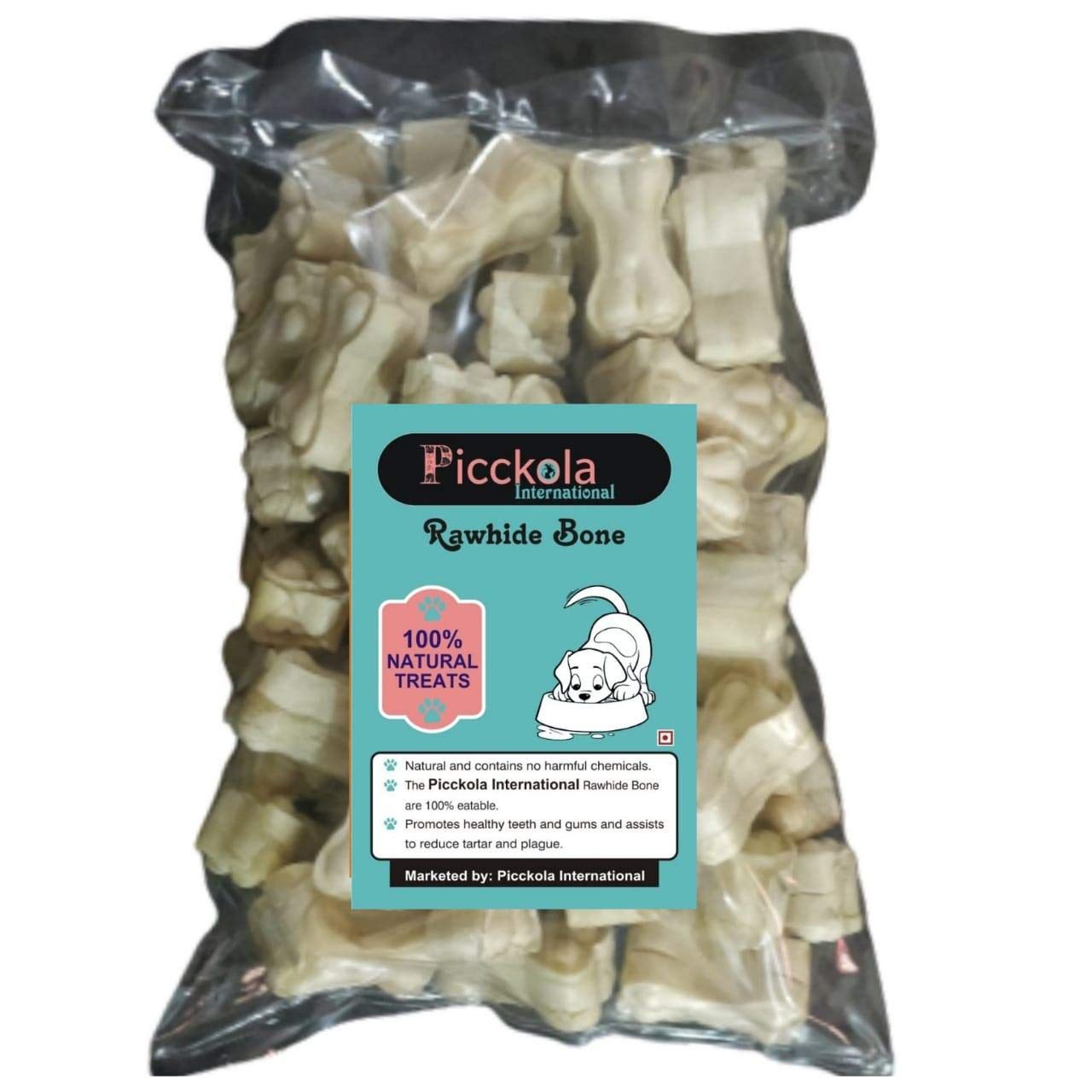 Picckola International 2 Inch Rawhide Pressed Calcium Treat Chew Bones for Dogs Puppy (Pack of 1 Kg) (B08JH833PZ) Amazon Price History, Amazon Price Tracker