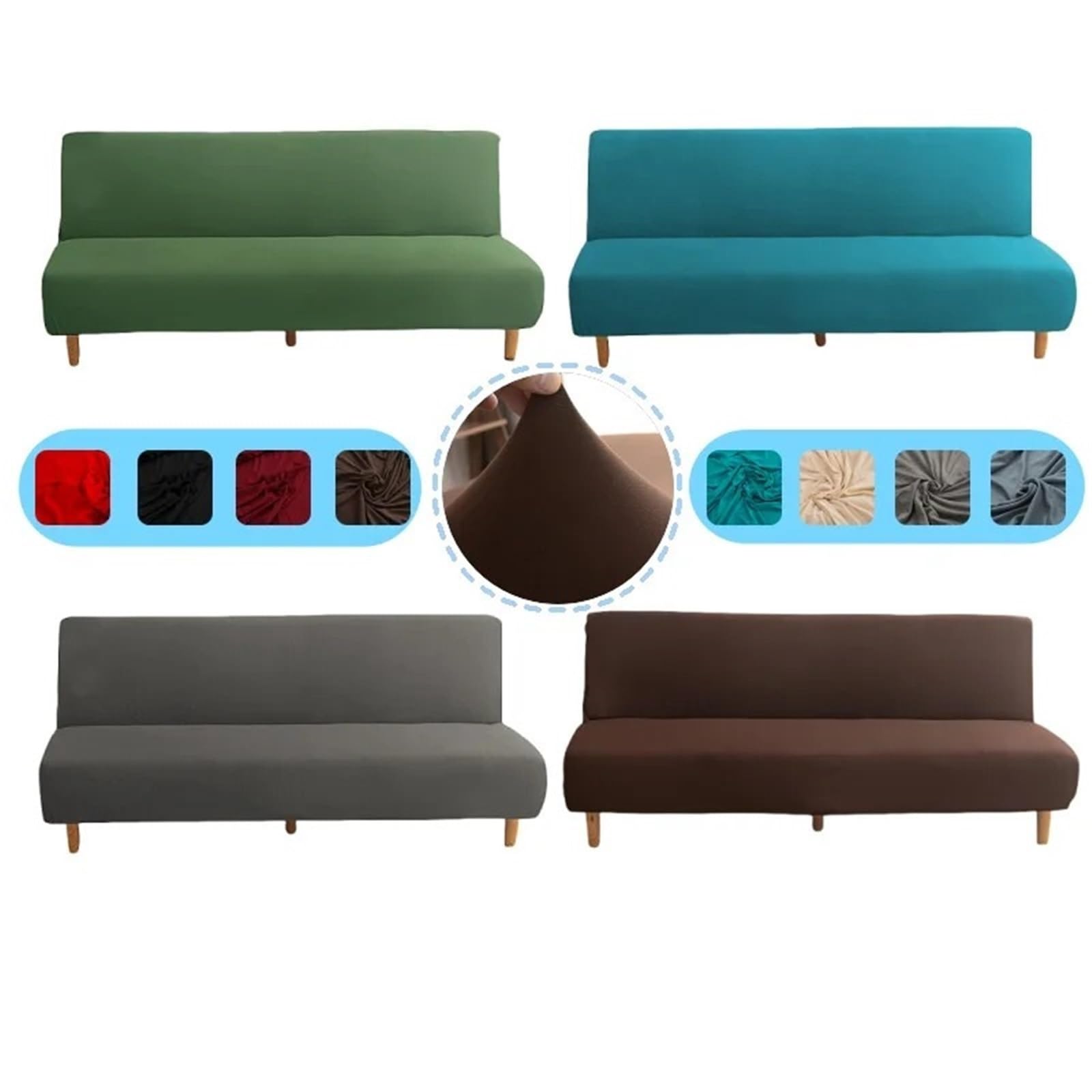 Funda elástica for sofá Cama Tipo futón para Hogar