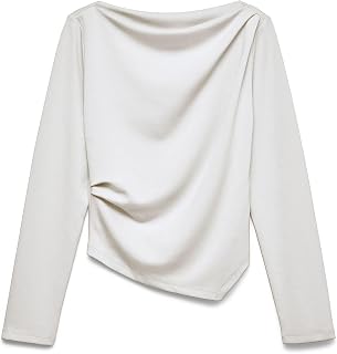 VERO Moda Damen Vmmille Ls Boatneck Short Top JRS Noos Vmmille Ls Boatneck Short Top JRS Noos (1er Pack)