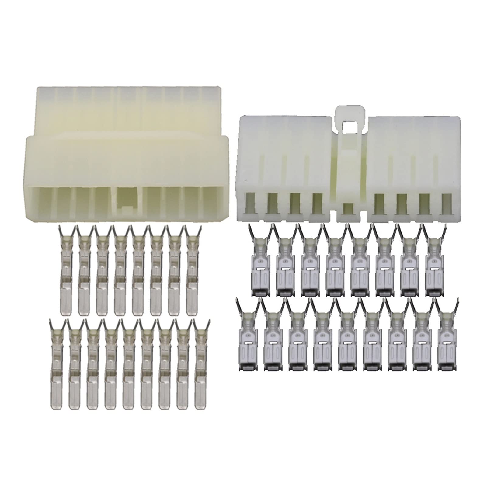 Bellflower Yige Store 17 Pin Sheathed Automotive Connector Car with Terminal DJ7172-3-11/21 (Color : Male and Female Plug, Package : 5 Sets)