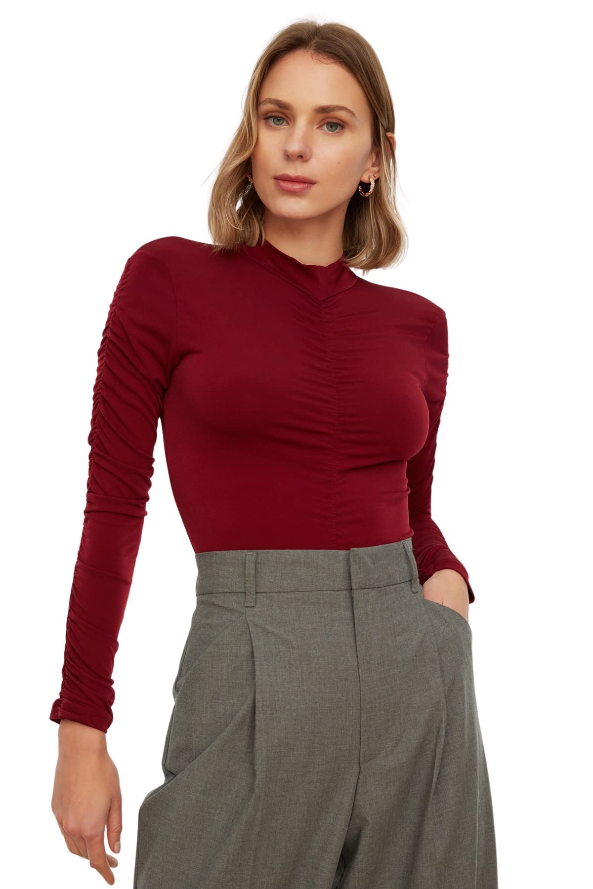 Trendyol Women Plain Knit Bodysuit