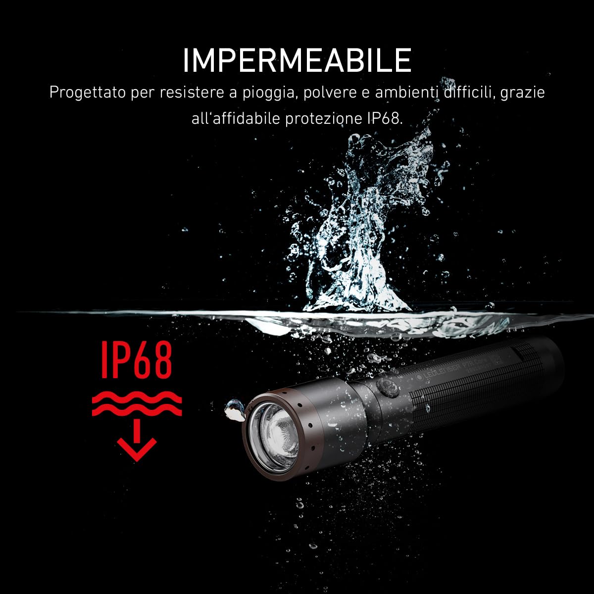 Ledlenser P7R Core Torcia Ricaricabile, 1400lm, Portata 300m, IP68 | Messa a fuoco regolabile, 202g, autonomia fino a 90h, modalità SOS e Strobo, ideale per escursioni e campeggio | 2020