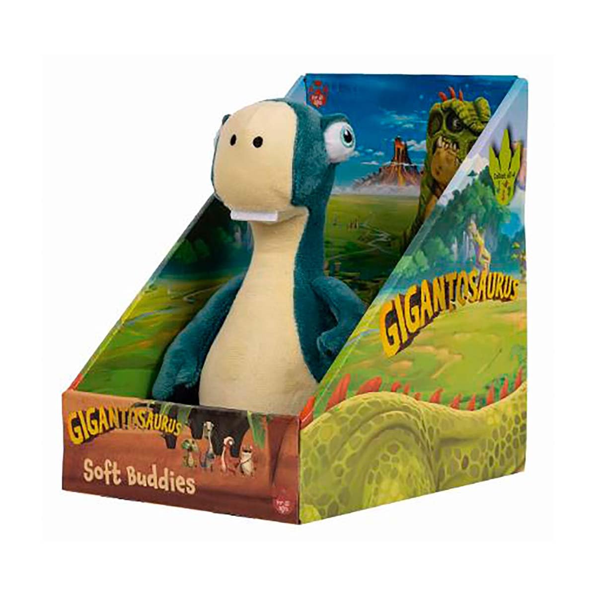 Gigantosaurus, Dinozaur, 25 cm pluszak, losowy model, zabawka dla dzieci od urodzenia, GIOCHI PREZIOSI, GGN04