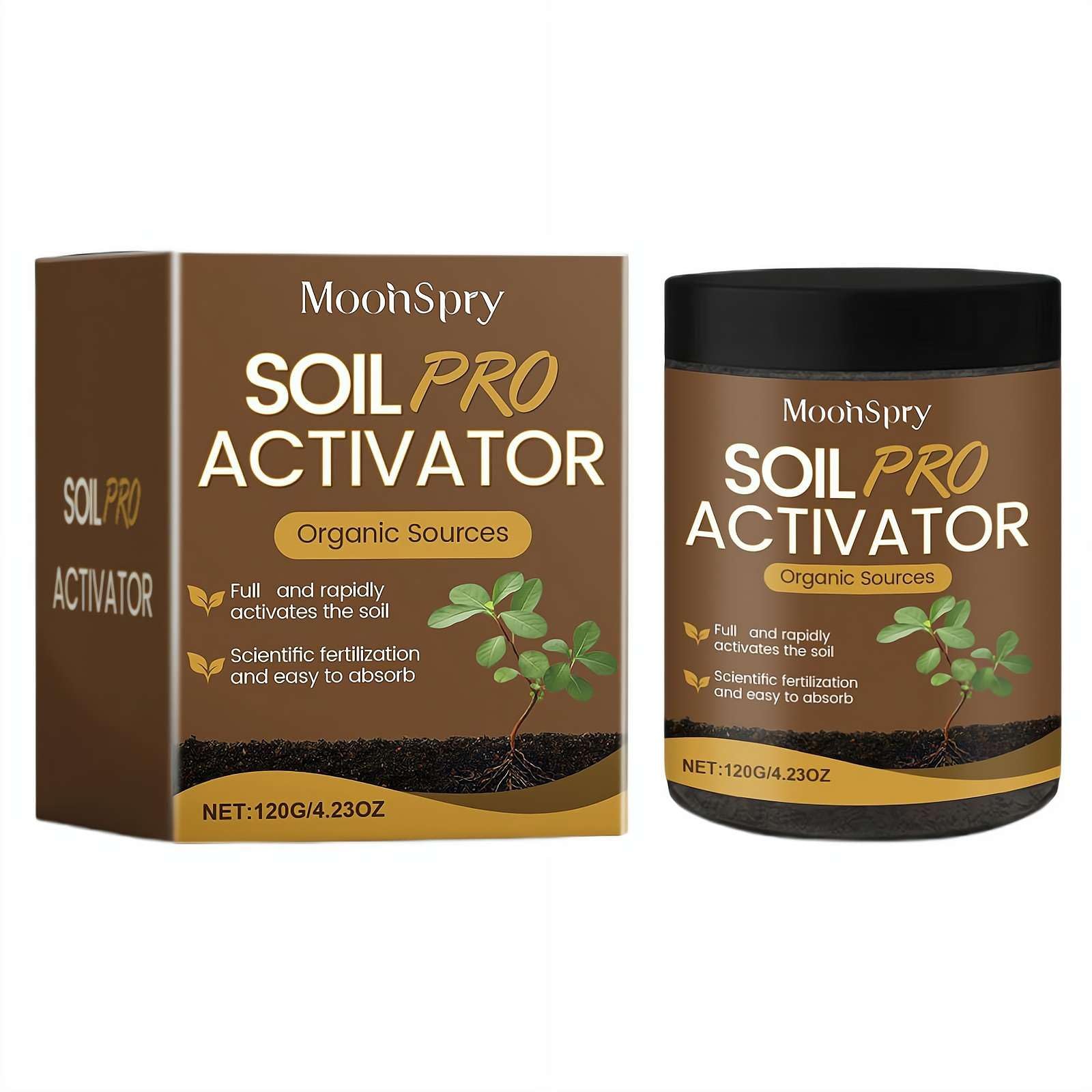 FLKWOP Soil Pro Activator, 2025 Organic Soil Activator & Plant Fertilizer, Water-Soluble Formula for Optimal Nutrient Uptake & Root Development, Enhance Growth for Vegetables & All Plants