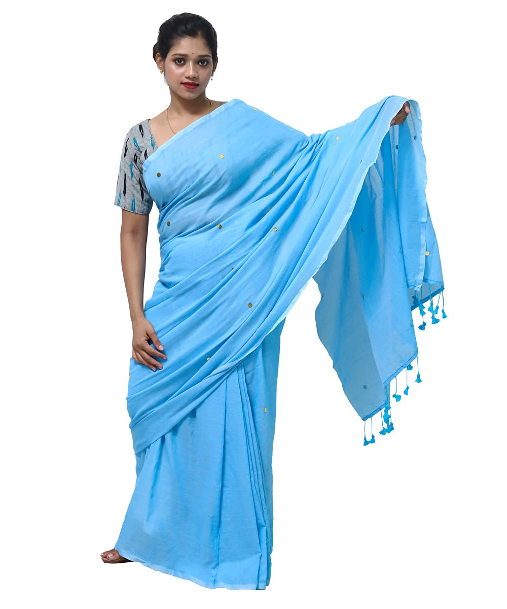 Artisan Glory Khadi Cotton Sequins Saree