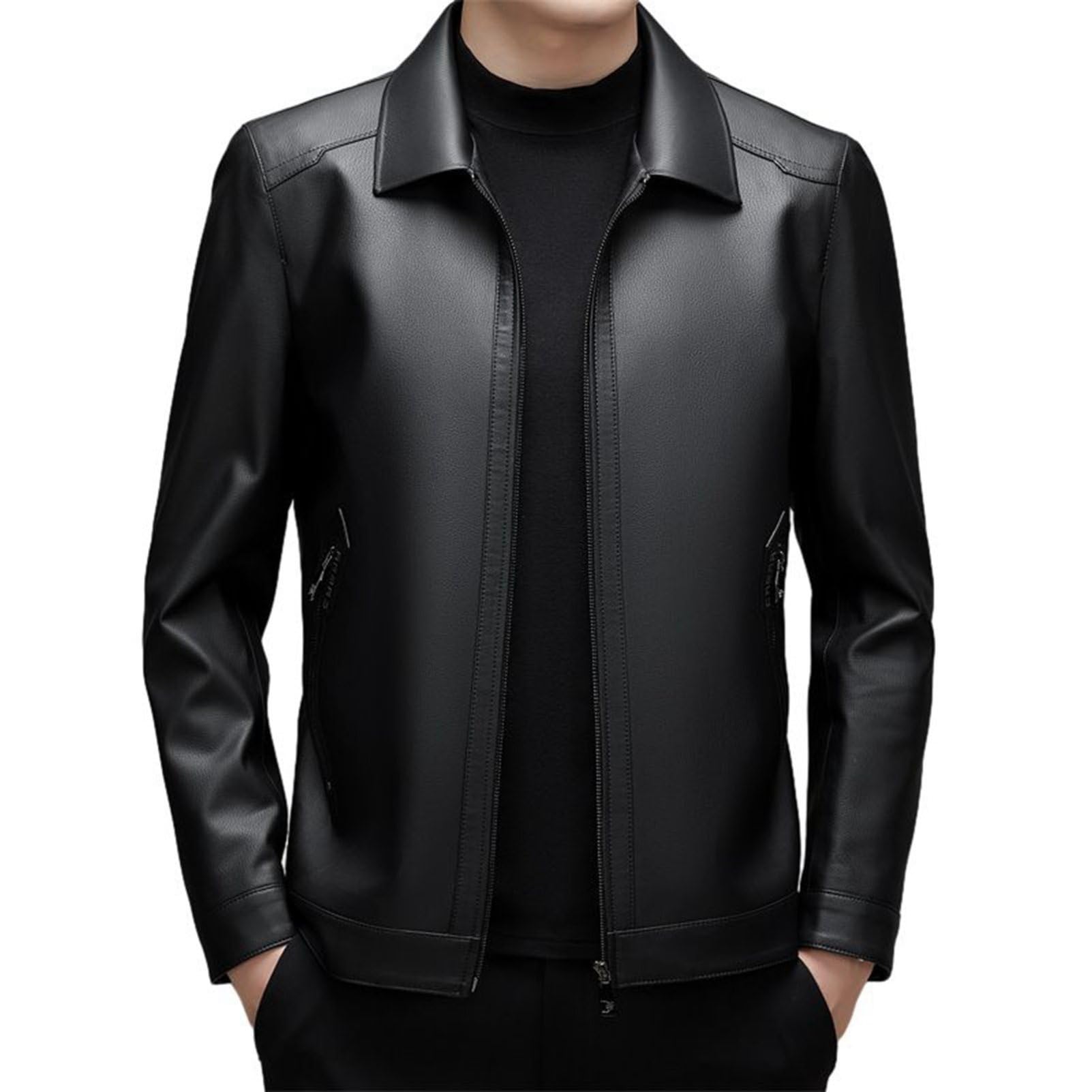 Amazon | [GUREITOJP] 本革ジャケット メンズ ラムレザー ライダース 