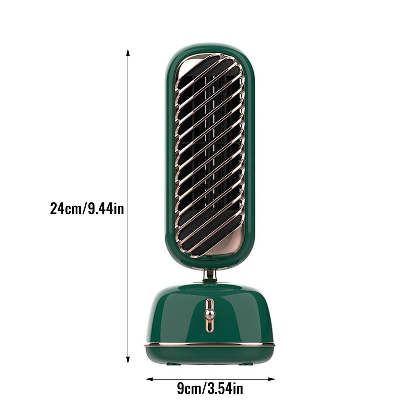 Mini ventilatore portatile con serbatoio dell'acqua e 3 livelli di ventola, silenzioso, con raffreddamento evaporativo e umidificazione, USB, per camera da letto, ufficio e campeggio