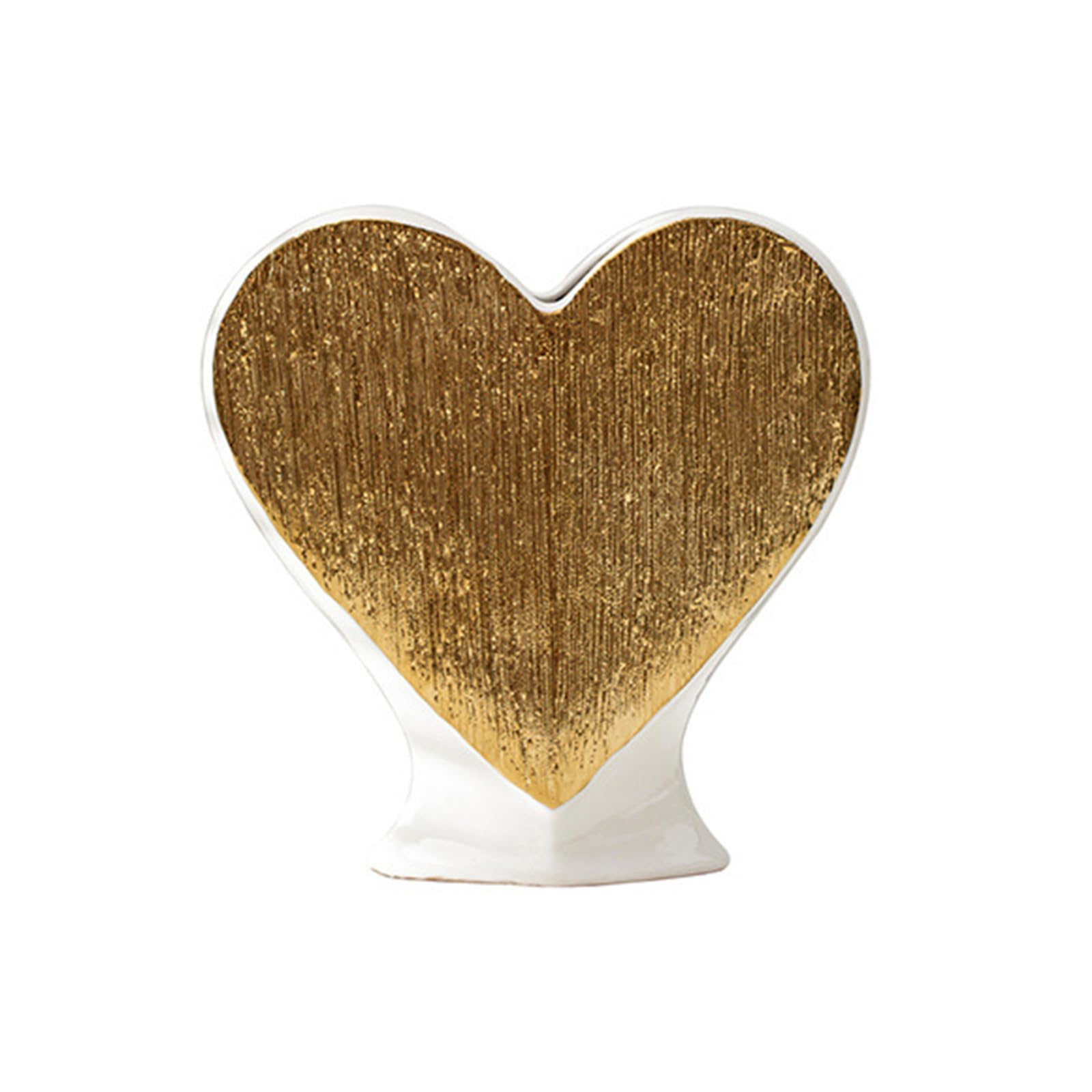 Jazuaiao Creative Heart Ceramic Vase Living Room Decoration Simple Flower Arrangement Flower Pots Art Decor Desktop Ornaments Heart Vases