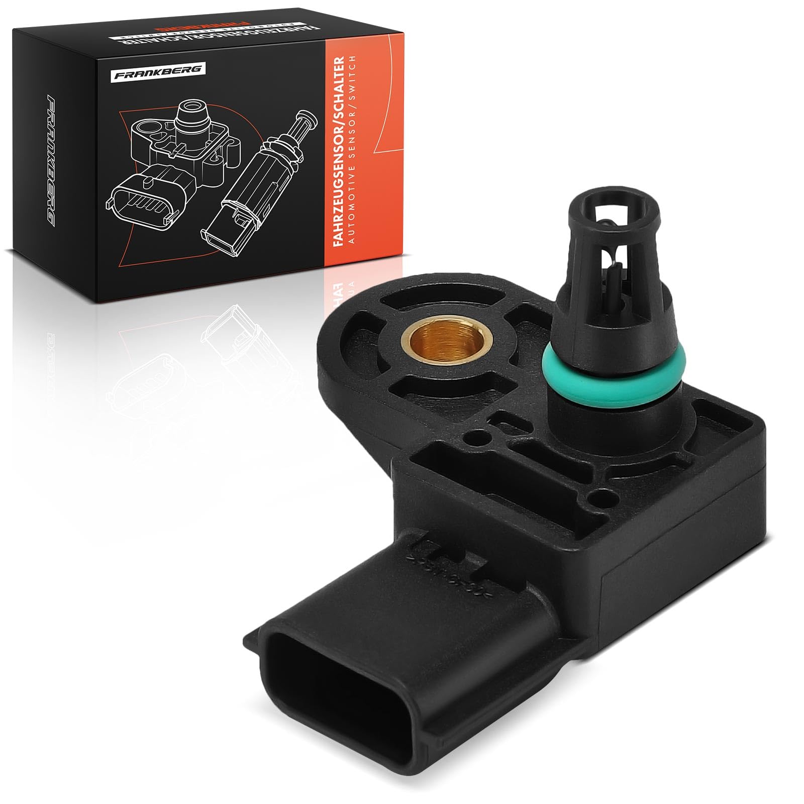 Frankberg Capteur de pression d'admission 4-Pôles Compatible avec Trafic III Bus JG Espace V JR Talisman Grandtour KP Talisman LP M.e.g.a.n.e IV Grandtour K9A/M/N Remplacer# 223652412R