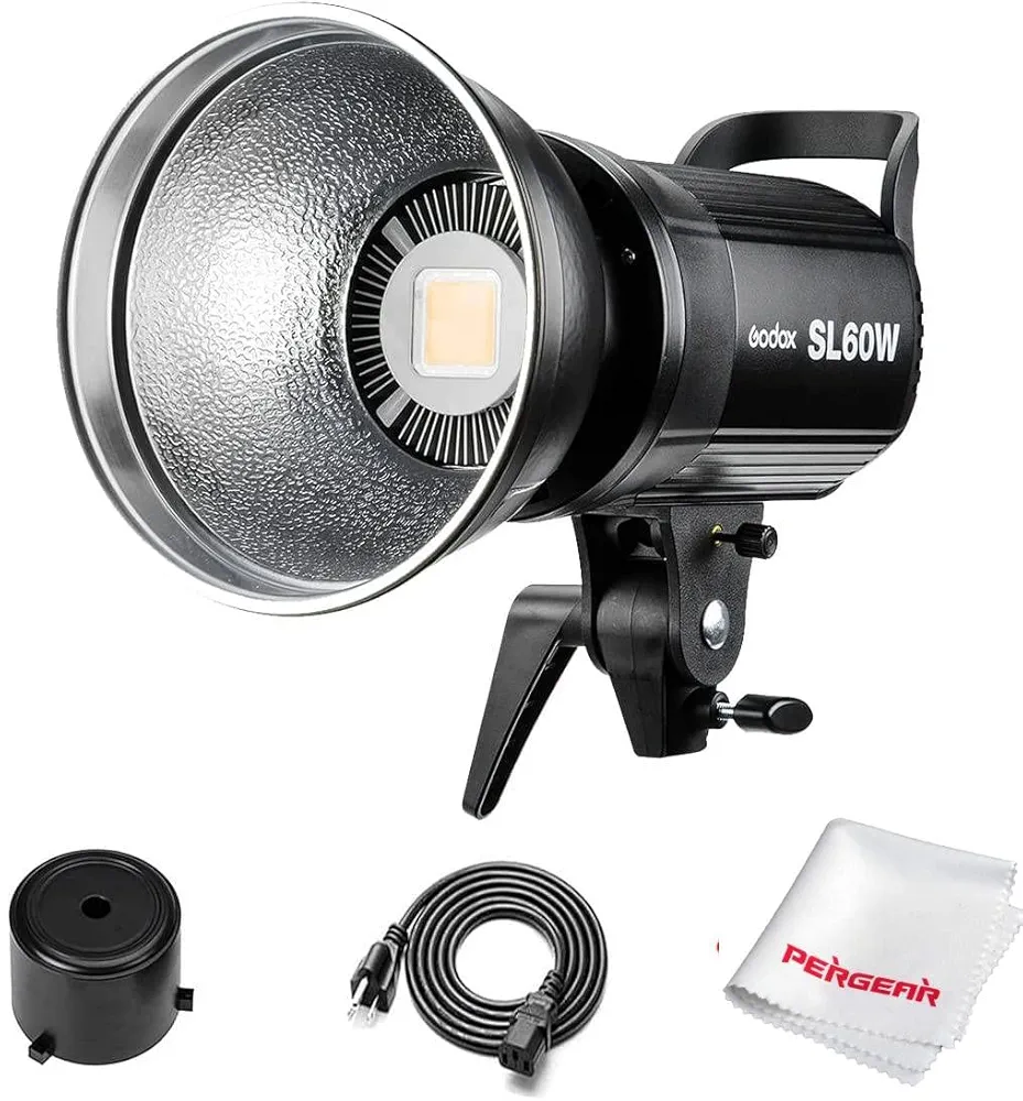 GODOX SL60W LEDスタジオライト＋アンブレラ Amazon.com : Godox SL-60W 60W CRI95+ Qa>90 5600±300K Bowens