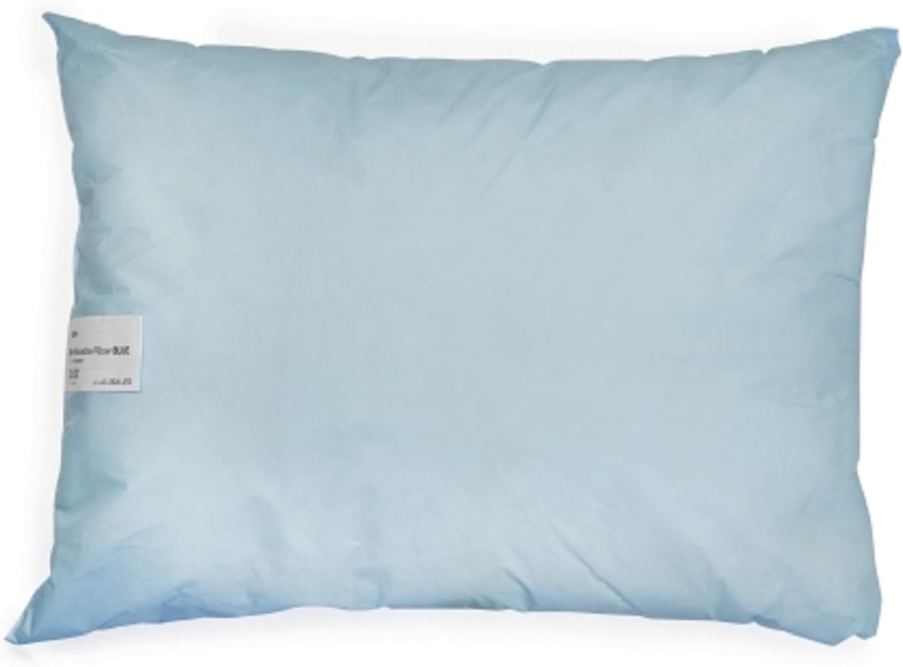 McKesson - Bed Pillow - 20 X 26 Inch - Blue - Reusable - Olefin Cover - 12/Case - McK : Home & Kitchen