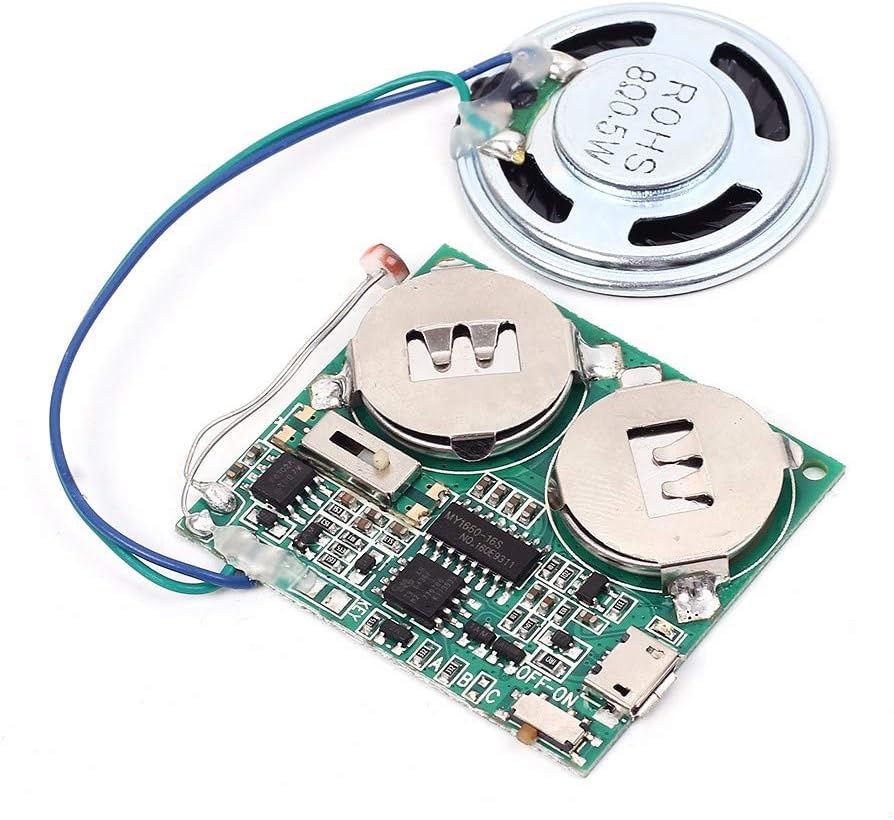 KeeYees Mini MP3 Player DFPlayer Modul mit Metallgehäuse Runde ...