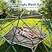 Hapfan 6.5 FT Tall Climbing Dome with Hammock, Large Jungle Gym for Kids Outdoor Backyard, Heavy Duty Monkey Bars Toys for Boys & Girls Ages 3-8 8-12, Weather-Resistant Playset, ASTM Approved