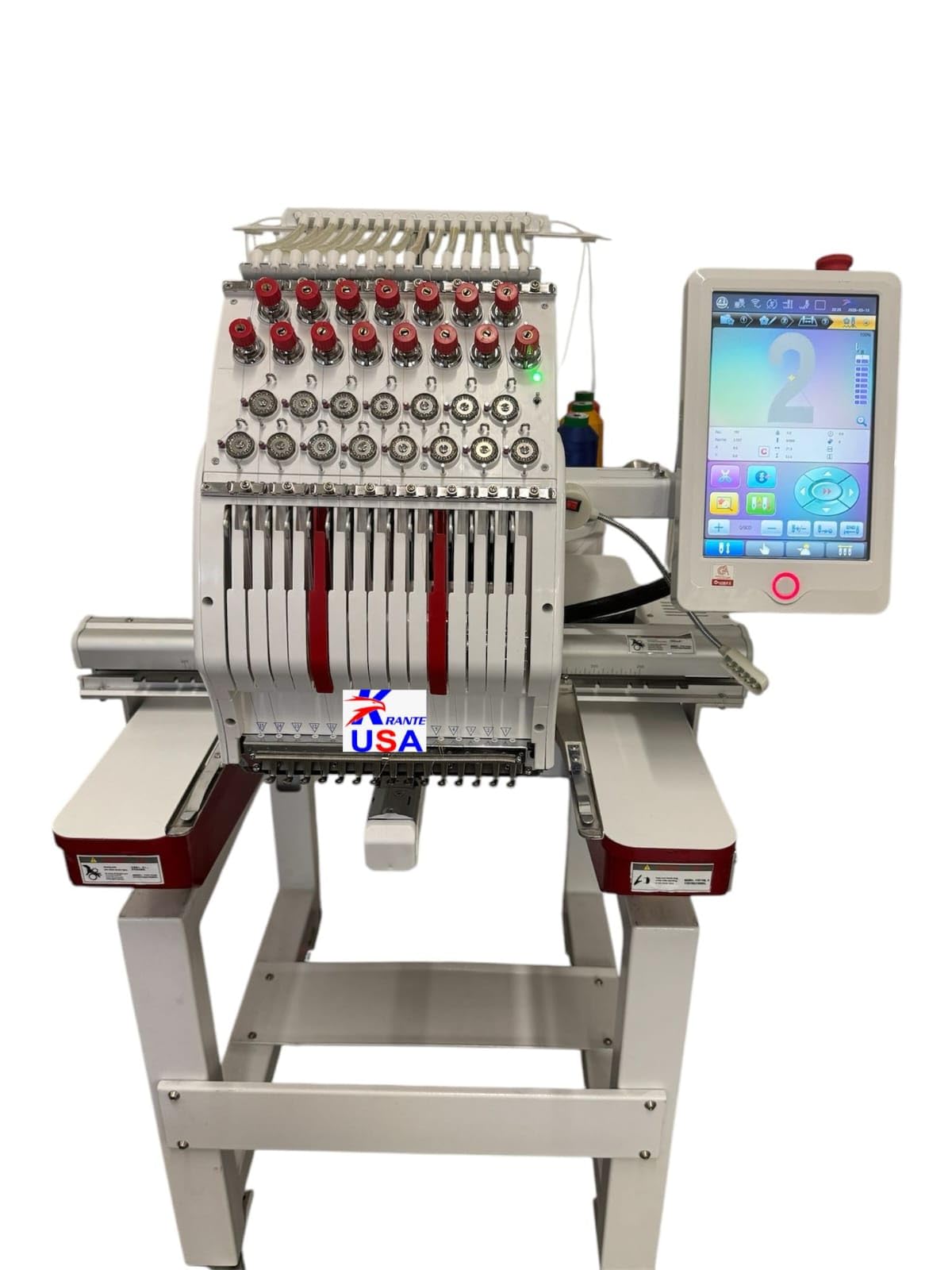 Krante USA Embroidery Machine, Commercial Embroidery Machine with 15 Needles,20x14
