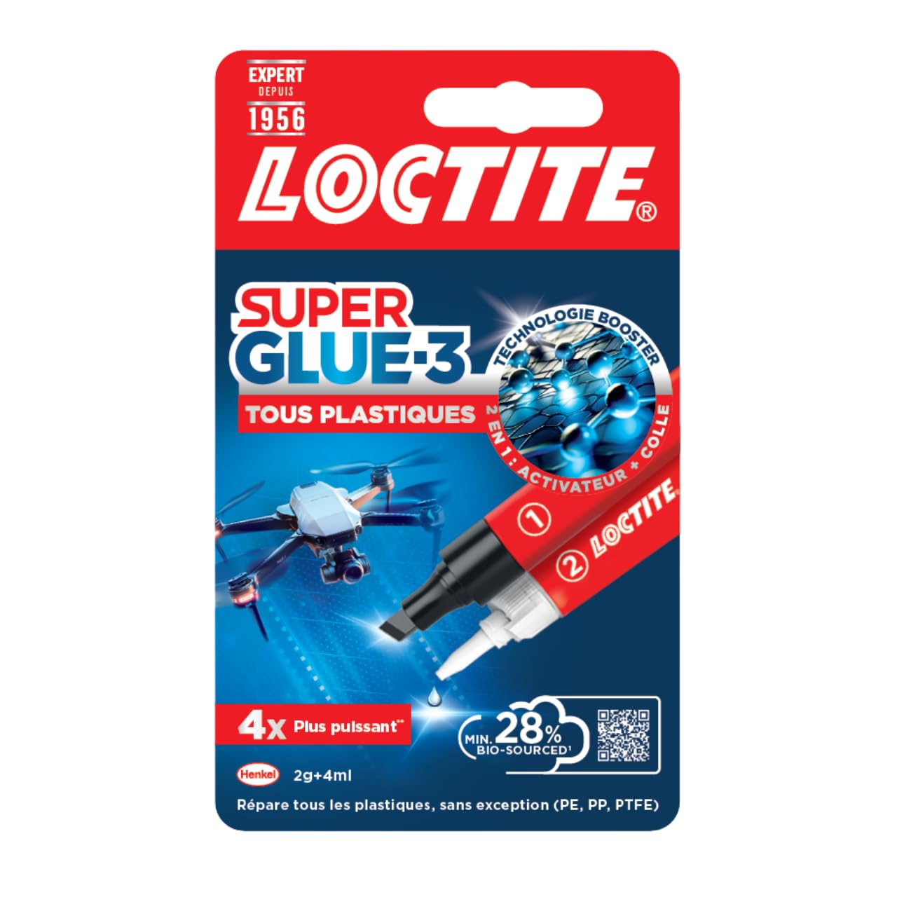 TOP2GLUE Colle Instantanée Extra Forte De Qualité Supérieure - Avec Spray Activateur - 200 Ml - 3 X 50 G - Super Colle Imperméable Et Résistante à La Chaleur - Fermeture Spéciale - Colle Cyanoacrylate