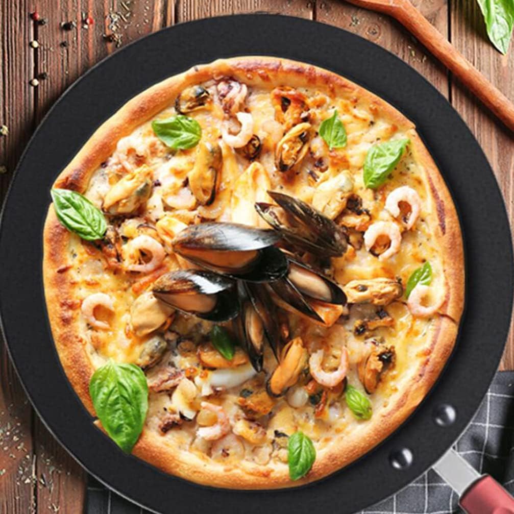 Hemoton Infinity Pot Household Pizza Pan Household Cooking Pan cake Pizza cake Cooking Frying Omelette Home Non-stick Kitchenware Utensil