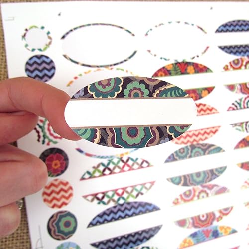 Miniatura 2 de 81 etiquetas ovaladas de polietileno impermeable para botellas de aceite esencial más 81 calcomanías redondas de tapa Rivertree Life