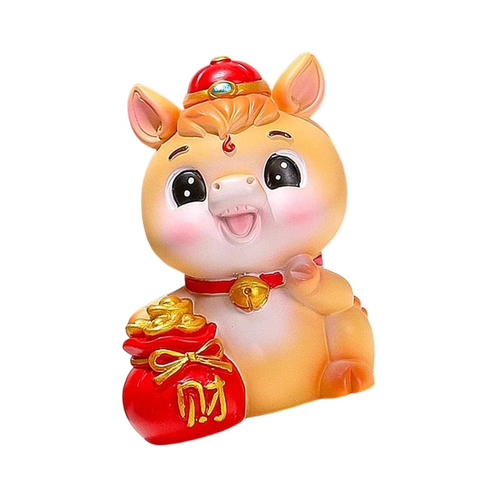Snorvixre Resin Chinese Zodiacs Horse Statue Ornament Collectible Figurines Bring Luck Wealth 2026 Chinese New Year Figurines Zodiacs Statues