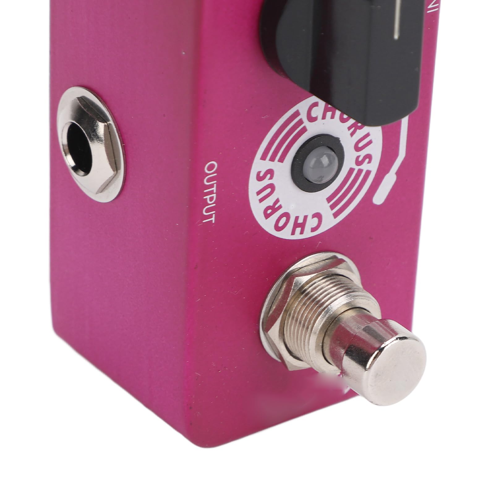 Dilwe Pédale de Chorale Analogue True Bypass Warmer Chorus Effet Pédale pour les Basses E -guitar, Construction Robuste en Alliage en Aluminium